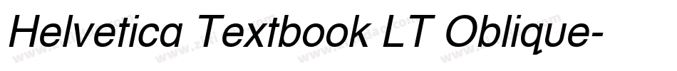 Helvetica Textbook LT Oblique字体转换